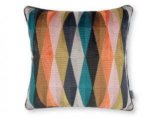 Sametový polštář Arzu Cushion Mandarin Rozměry: 50 x 50 cm