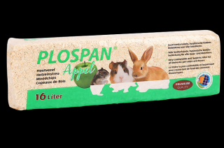 Plospan Classic JABLKO, hoblinová jemná podestýlka, 16 litrů / 1 kg