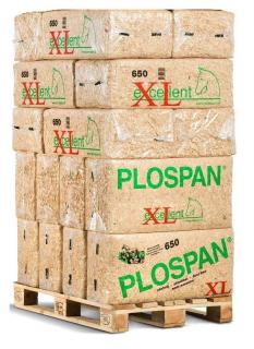 Plospan Excellent, hrubá borovicová podestýlka, 650 litrů/ paleta 60 ks