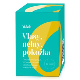 Yolab Vlasy, nehty, pokožka, 60 kapslí