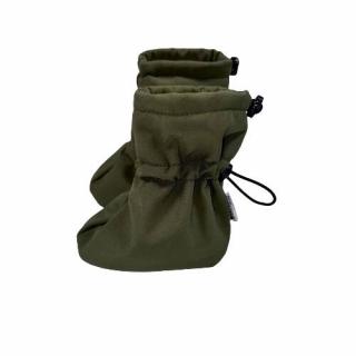 Softshellové capáčky - zelená khaki