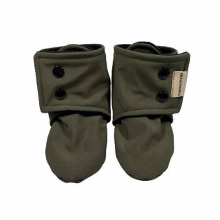 Softshellové capáčky - zelená khaki