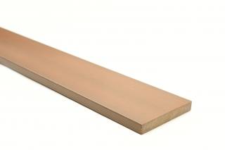 Plastová plotovka - Lať 70x10mm Barva: Teak