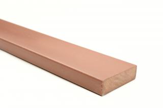 Plastová plotovka - Lať 70x15mm Barva: Teak