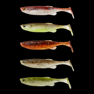 FAT MINNOW T-TAIL 10.5CM 11G CLEARWATER MIX 5PCS