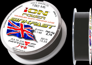 ION POWER MATCH SINKFAST 150 m Průměr: 0,165mm