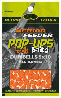 Lorpio - Hook Baits Pop Up Dumblles 5x10mm Mandarinka 15g