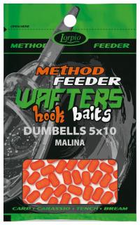 Lorpio - Hook Baits Wafters Dumblles 5x10mm Malina 15g