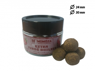 Mimóza Extra tvrdé boilies Jahoda Průměr: 24 mm balení 250 ml