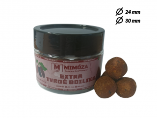 Mimóza Extra tvrdé boilies Moruše Průměr: 24 mm balení 250 ml