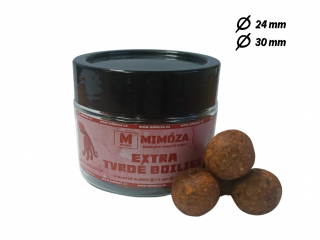 Mimóza Extra tvrdé boilies Pikantní oliheň Průměr: 24 mm balení 250 ml