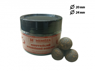 Mimóza Neutrálně vyvážené boilies Krill Průměr: 20 mm balení 250 ml