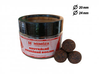 Mimóza Neutrálně vyvážené boilies Oliheň Průměr: 20 mm balení 250 ml