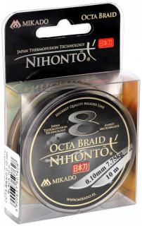 Pletená šňůra - NIHONTO OCTA BRAID 008 Černá 10M Nosnost : 5.15kg