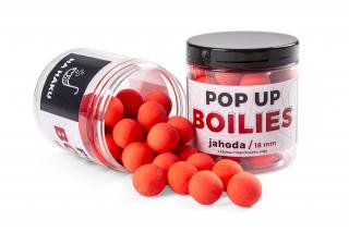 POP UP BOILIES NA HÁKU - JAHODA S KAPKOU HŘEBÍČKOVÉHO OLEJE 18mm