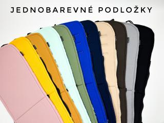 Podložka do kočárku - jednobarevná barva: khaki, varianta podložky: bez zipu