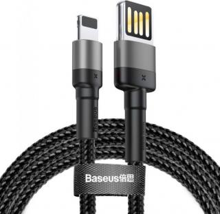 Baseus CALKLF-GG1 Cafule Kabel USB to Lightning Double Sided 2.4A 1m Grey/Black