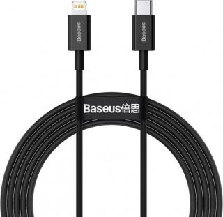 Baseus CATLYS-C01 Superior Fast Charging Datový Kabel USB-C to Lightning 20W 2m Black