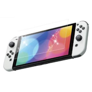 KJH Ochranné tvrzené sklo proti otiskům prstů pro Nintendo Switch Oled Transparentní