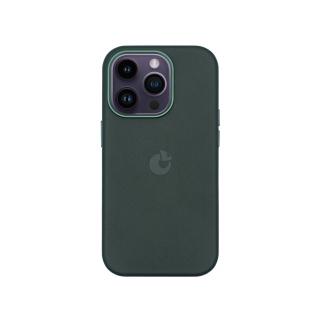 LEATHER kožený kryt s MagSafe na iPhone 12 - Forest Green