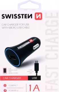 Swissten cl adaptér na usb 1a power + kabel micro usb