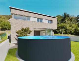 Bazén Planet Pool ANTRAZIT/Blue 450x122 cm