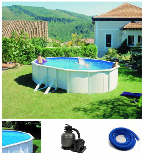 Bazénový set Planet Pool s bazénem Classic WHITE/Blue 535 x 300 x120 cm