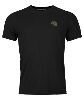 120 Cool Tec Mtn Stripe T-shirt Mens | Black Raven, Ortovox Velikost: L