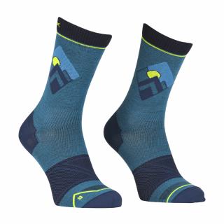 Alpine Light Compression Mid Socks Mens | Mountain Blue, Ortovox Velikost: 42-44