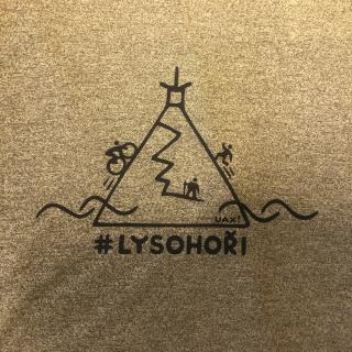 Lysohoři triko žluté - trojúhelník, pánské Velikost: XL