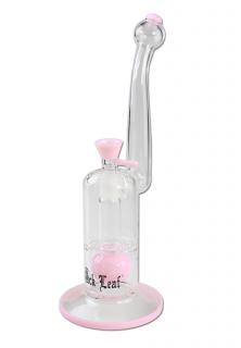 Black Leaf Bubbler with Ball Perco pink