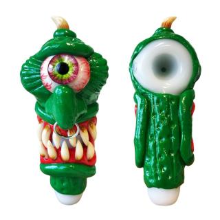 Exhausted Pickle Glass Pipe Monster Edition 15cm