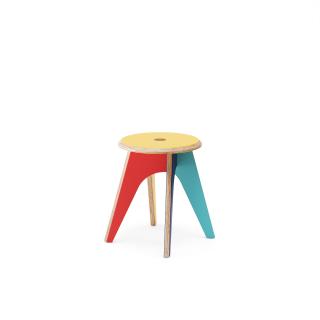 Dětské Štokrle Stool — Harlequin žlutý top