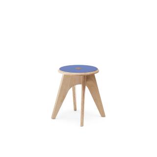 Dětské Štokrle Stool - překližka modré Forbo