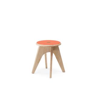 Dětské Štokrle Stool - překližka oranžové Forbo