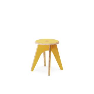 Dětské Štokrle Stool — žlutá HPL