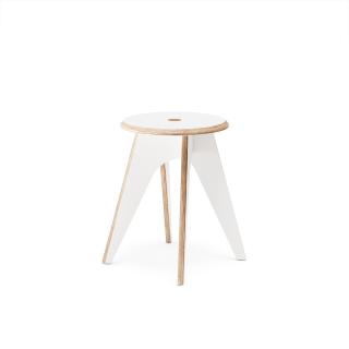 Štokrle Stool —  bílá HPL