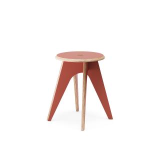 Štokrle Stool — cihlová HPL