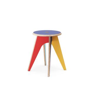 Štokrle Stool Harlequin — modrý top