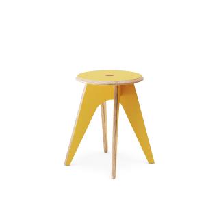 Štokrle Stool — žlutá HPL