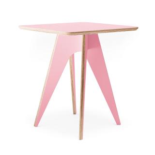 Stolek Stool — světle růžová HPL