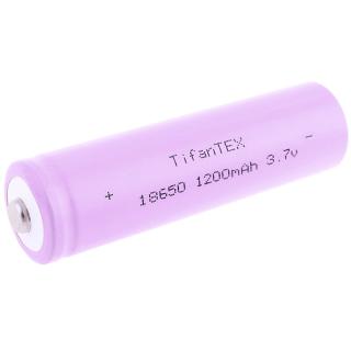 18650 Baterie nabíjecí 1200 mAh 3,7V s výstupkem TFT (Akumulátor 18650 - délka 6,5 cm, průměr 1,8 cm)