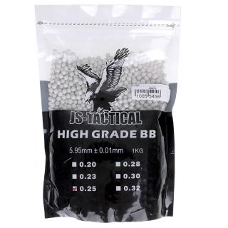 Airsoft kuličky 0,25g 6mm 1kg BB Js-Tactical (Kuličky na airsoft 4000ks v balení)