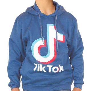 Dětská mikina Tik Tok Klokanka modrá (Mikina s kapucí pro děti)