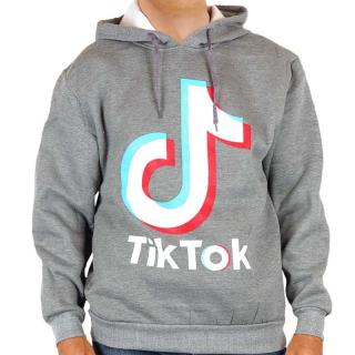 Dětská mikina Tik Tok Klokanka šedá (Mikina s kapucí pro děti)