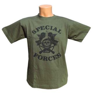 dětské tričko Special Forces zelené (dětské tričko se symbolem Special Forces)