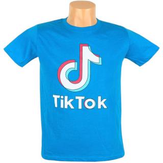 Dětské tričko TikTok modré (Tik tok tričko pro děti)