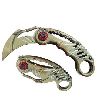 karambit maskáčový Realtree (zavírací nůž se zakřivenou čepelí)