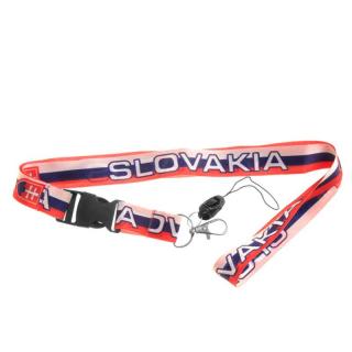 klíčenka Slovakia (šňůrka na krk s karabinkou na klíče nebo mobil)