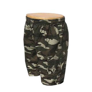 Kraťasy JJ JEANS nadrozměrné (maskáčové kalhoty - camouflage woodland)